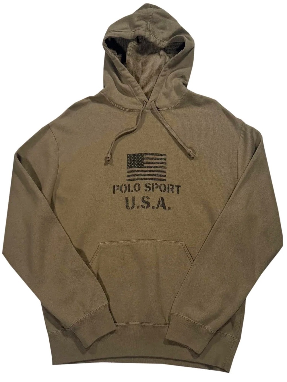 Vintage Polo Sport Ralph Lauren USA Olive Hoodie (Size M) NWT